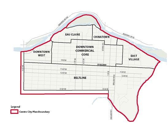 Downtown boundary map