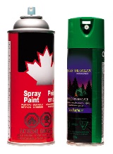 Aerosol cans and spray paint