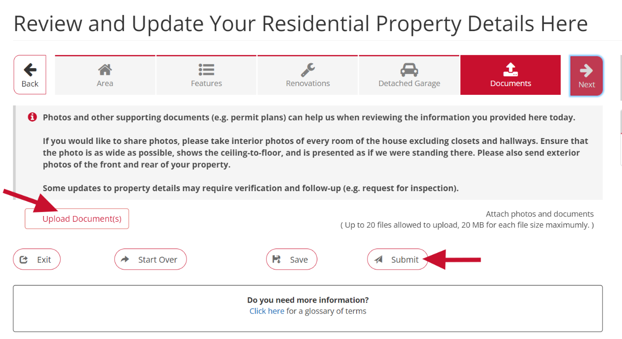 assessment search property step 2