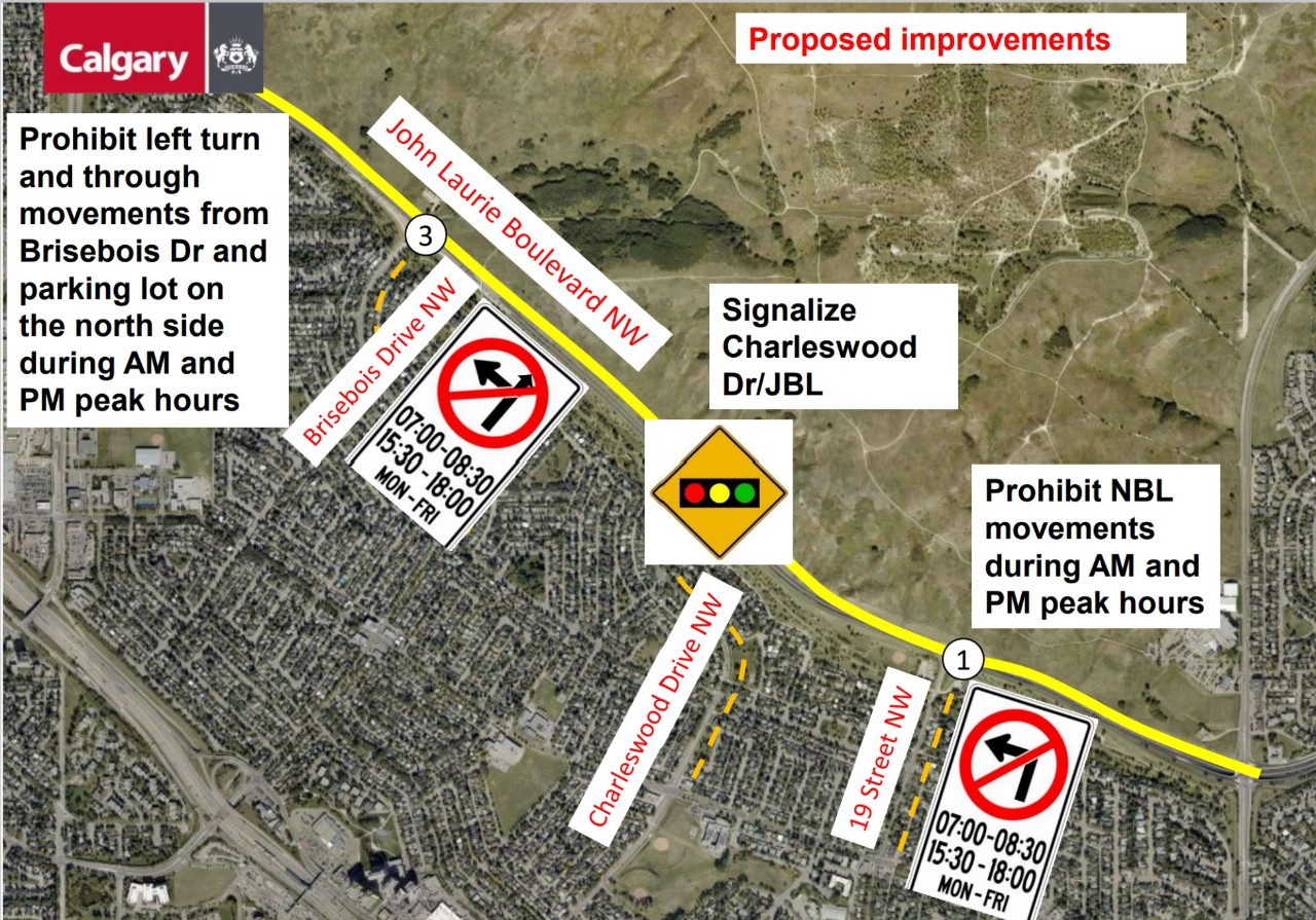 John Laurie Blvd. safety improvements map